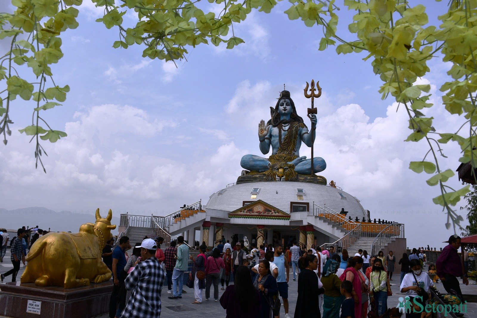 पोखराको पुम्दिकोटमा पर्यटकको चहलपहल । 